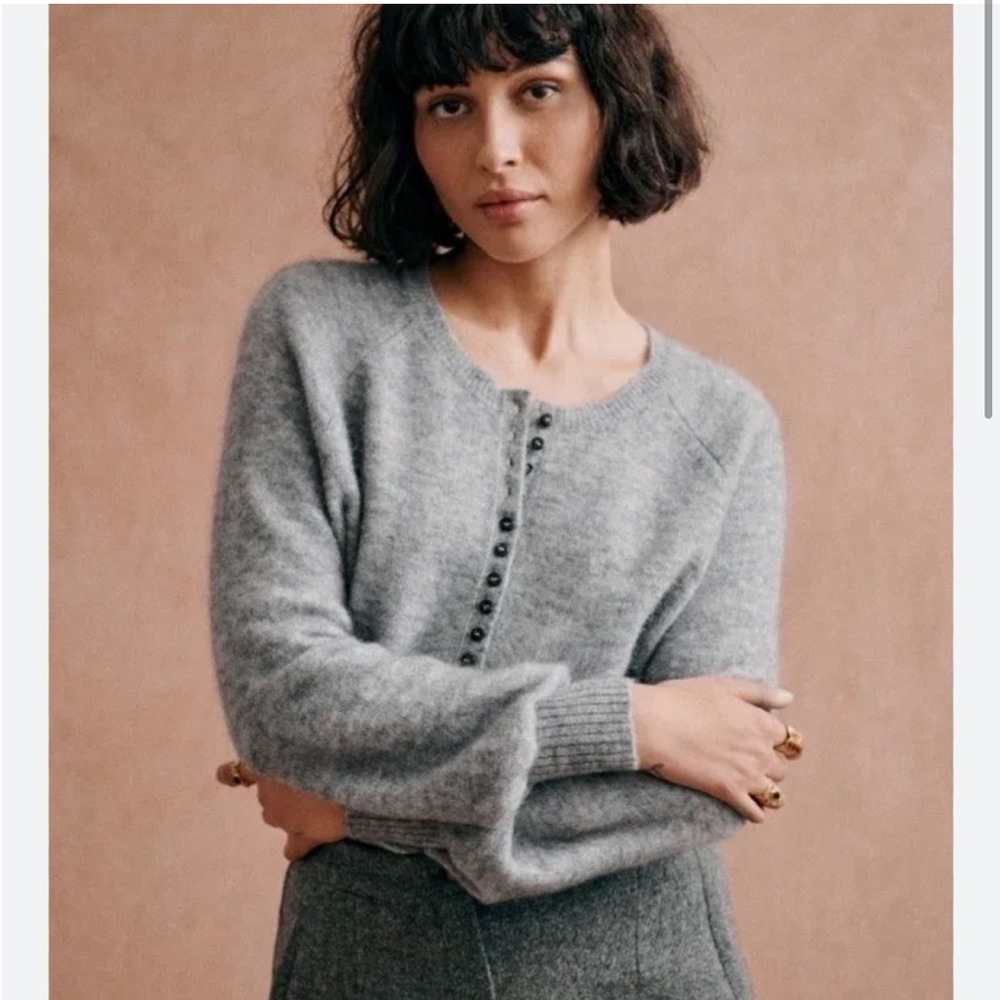 Sezane Leon Jumper in gray, size S. Excellent condition